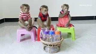 Very Smart & Obediently When Sit On chair To Wait Mom Prepare Milk