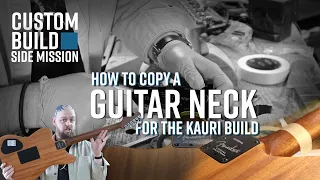 Ep 10.1 Various ways to copy a guitar neck profile?  - Building a Guitar from 42000 year old wood