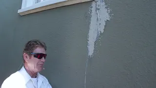 Caulking and stucco repair structural cracks