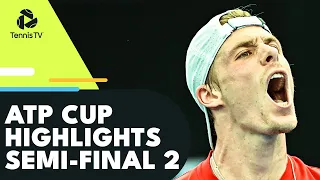 Shapovalov vs Safiullin; Auger-Aliassime vs Medvedev | ATP Cup 2022 Semi-Final 2 Highlights