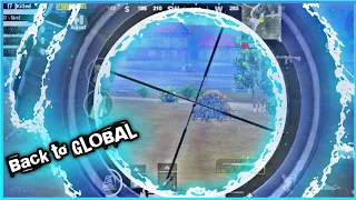 Back to GLOBAL | 5 finger claw + No Gyro | PUBG Mobile Montage #34