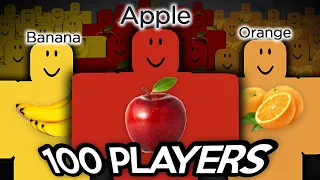 How to Make a ROBLOX Fruit Smoothie... but with 100 PLAYERS