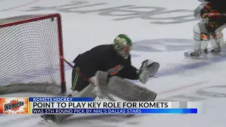 Goalie Colton Point could be key player for Komets this season