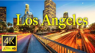Los Angeles - 4K UHD Drone Video at Night | Los Angeles 4K Drone Footage