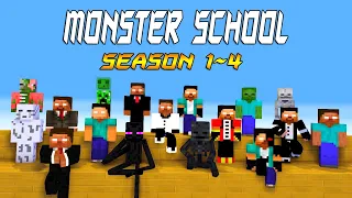 Monster School : Season 1~4 : Minecraft Animations