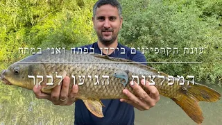 דייג - עונת הקרפיונים בירדן בפתח ואני במתח | קרפיון ענק מגיע לבקר בנקודה חדשה 2021.