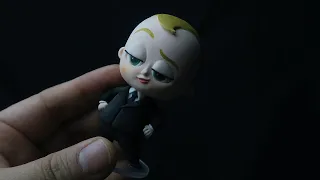 Making The Boss Baby with air dry clay.