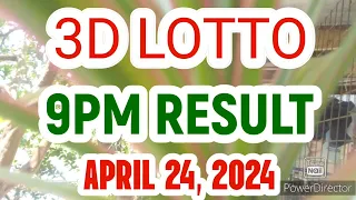 3D LOTTO SWERTRES RESULT TODAY 9PM DRAW APRIL 24, 2024 PCSO 3D LOTTO RESULT TODAY