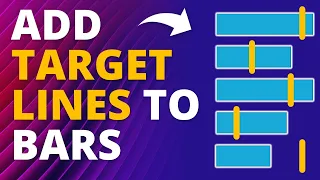 How To Make a Bar Chart with Target Markers Using Drop Shadow in Excel! 🔥[CHART TRICKS!]h