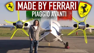 Aircraft made by Ferrari! Test Flight Piaggio Avanti