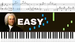 Toccata and Fugue in D Minor - Bach - Piano Sheet Music EASY