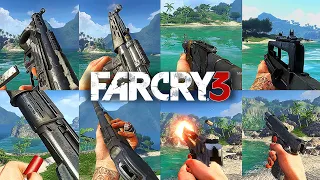 Far Cry 3 - All Weapons | Animations and Sounds (All DLCs)