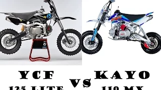 Обзор YCF 125 lite VS Kayo 110 mx (JMC 110 mx)