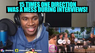 Reacting To 15 times One Direction was a mess during interviews!