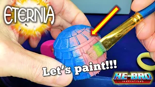 Painting the palace and other buildings in mini Eternia - He-Man and the Masters of the Universe ￼