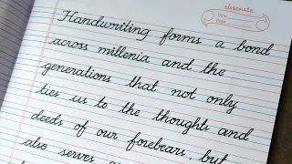 Cursive Writing Paragraph//HOW TO WRITE neat and clean in cursive//Handwriting