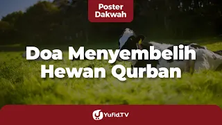 Doa Menyembelih Qurban - Poster Dakwah Yufid TV