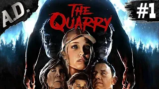 The Quarry прохождение сюжета ► хоррор кинцо the quarry на русском ► СТРИМ #1