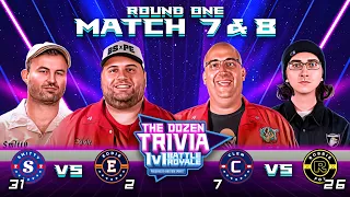 Eddie vs Smitty & Clem vs Robbie Fox | The Dozen Trivia 1v1 Battle Royale Match 7 & 8