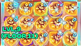 Monk Level 9 DESTROYS Floor 11 in Rush Royale!