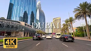 🇦🇪 Dubai Driving Tour Downtown to Creek Harbour, City and Vehicle Sounds - 4K 60 FPS