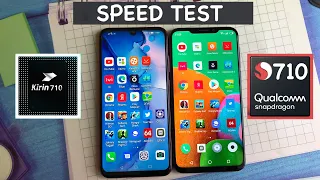 Snapdragon 710 vs Kirin 710 speed test