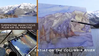 WHAT DO TO WHEN YOU NEED TO STOP MID PAINTING plein air oil Entiat WA