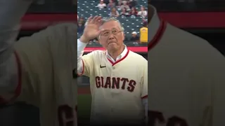 Masanori Murakami 村上 雅則 Throws out 1st Pitch! #shorts