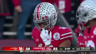 Jaxon Smith-Njigba fumbles into the end zone Rose Bowl