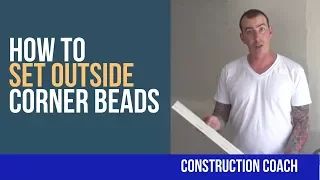 How to Set Outside Corner Beads - DIY Drywall Sheetrock