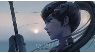 PhotoShop Painting process - Widowmaker