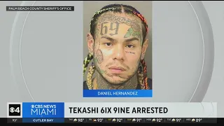 Rapper Tekashi 6ix9ine arrested in Palm Beach County