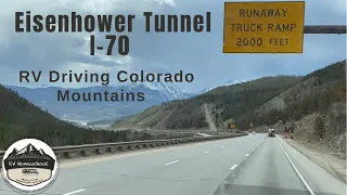 Eisenhower Tunnel - I-70 Westbound, descent - RV, Big Rig, Colorado Mountain Driving