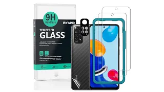 Redmi Note 11 4G Tempered glass ibywind Protector & Easy Install Kit & Camera Lens Protector