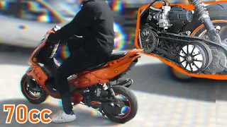 Dikke 70cc Scooter Afstellen ofzo