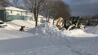 snowmageddon 2020 - St  John's, NL - Plow getting stuck
