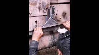 Repair cracked truck chassis by excellent welding skill