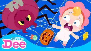 Itsy Bitsy Spider (Halloween Ver.) 🎃｜2021 Halloween Songs｜Spooky Nursery Rhymes 👻｜Dragon Dee Kids