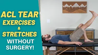 The 7 BEST Non-Surgical ACL Tear Rehab Exercises & Stretches! | PT Time with Tim