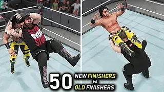 WWE 2K19 Top 50 New Finishers vs Old Finishers!! WWE 2K20 Countdown