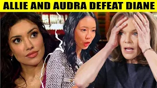 CBS Young And The Restless Diane suspects Allie is the one who brought Audra to Genoa - harming her