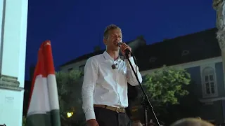 A political newcomer in Hungary will put his anti-Orban movement to the test in EU elections