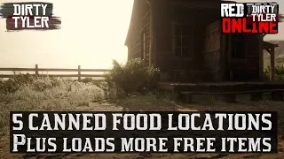 RDR2 5 Canned Food items for free (Plus loads more loot) Red Dead Online