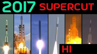 Rocket Launch Compilation 2017 H1 (SuperCut) | Go To Space