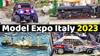 Model Expo Italy 2023 - Verona - Highlights - Boats, Trucks, RC drift, Trains, Lego, Diorama & more!