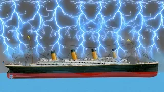 Can The Titanic Survive 1,000 Lightning Strikes? | Floating Sandbox