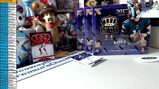 2017 Panini Crown Royale Football Retail Hobby Break 172E!