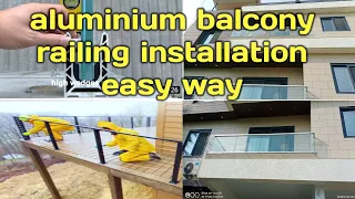 aluminium railing installation easy way perfect work any house