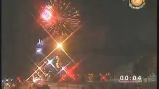 Espectaculo Pirotecnico de Año Nuevo 2010 - Torre Entel, Santiago - Parte 1