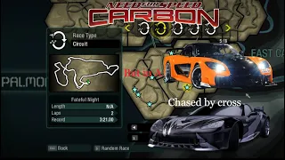 FATEFUL NIGHT, but in a Mazda RX7 Veilside Heat 8! | NFS Carbon